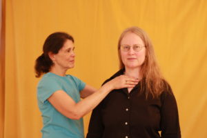 Barbara Curialle works with an Alexander Technique Student